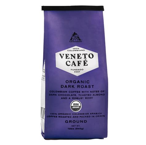 Veneto Cafe Organic 100% Colombian Dark Roast Ground Coffee - Shop ...