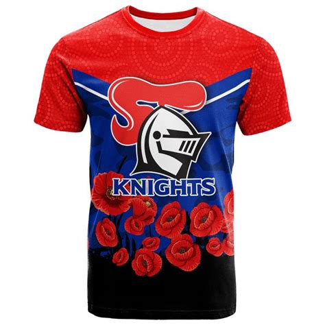 Aio Pride Newcastle Knights Anzac Day Indigenous Art T Shirt Aio