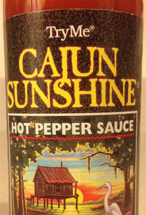 Hot Sauce Reviews TryMe Cajun Sunshine Sauce