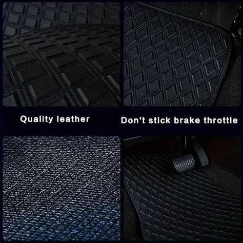 Universal Car Floor Mats Waterproof Front Rear Full Set 4 Temu Canada