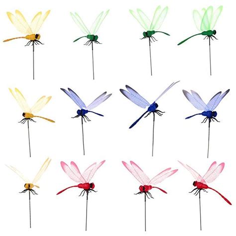 Pcs Dragonfly Stakes Dragonflies On Sticks D Artificial Dragonfly