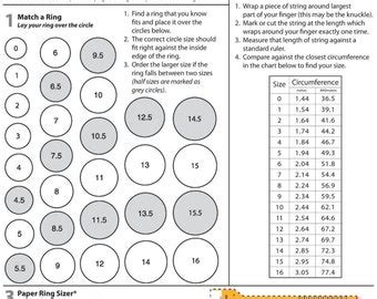 Ring Size Chart - Etsy