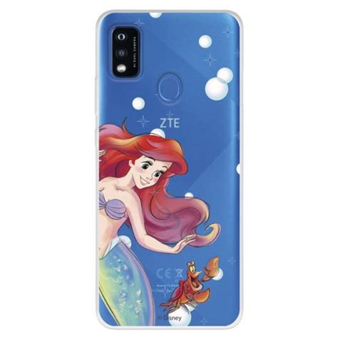 Funda Para Zte Blade A Oficial De Disney Ariel Y Sebasti N Burbujas