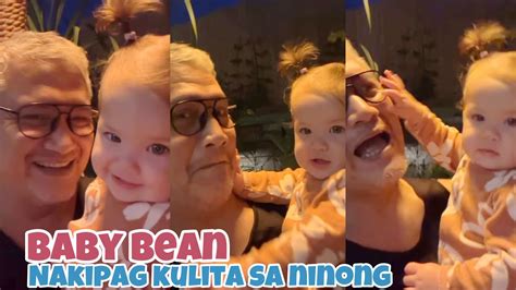 Baby Bean Kinaaliwan At Pinagigilan Ng Kanyang Ninong At Bean Nangigil