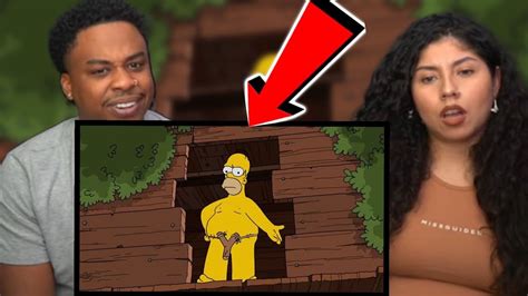 FIRST TIME WATCHING THE SIMPSONS FUNNIEST MOMENTS - YouTube