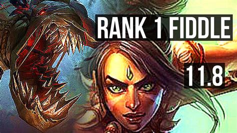 Fiddlesticks Vs Nidalee Jungle Rank 1 Fiddle 6110 400 Games Br Challenger V118