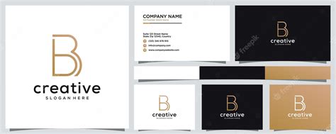 Premium Vector Simple Letter B R Logo With Business Card Design