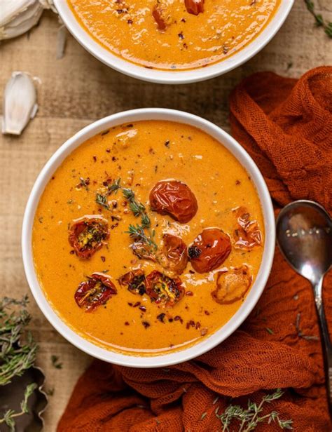 Creamy Roasted Garlic Tomato Soup Simple Healthy Recipes Complex Flavors Orchids Sweet Tea