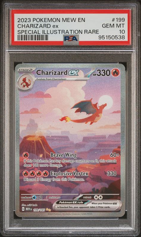 2023 Pokemon Mew En 151 199 Charizard Ex Special Illustration Rare Psa