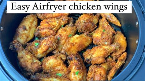 Easiest Crispy Airfryer Chicken Wings For Beginners Step By Step Youtube