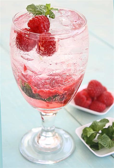 Raspberry Mint Cocktail