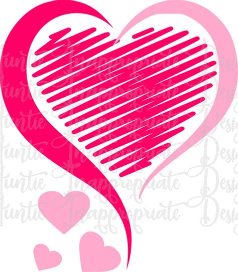 Silhouette Scribble Heart Svg 337 Svg Design File