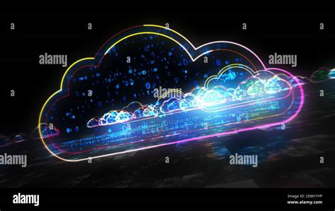 Símbolo de nube almacenamiento de datos digitales tecnología