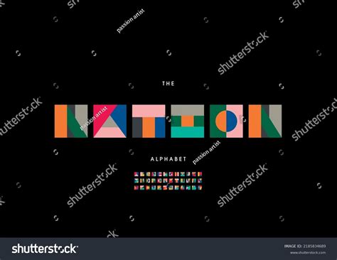 Vector Of Stylized Nation Alphabet And Font Royalty Free Stock Vector