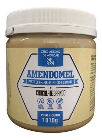 Pasta De Amendoim Amendomel Chocolate Branco 1kg Thiani Pasta De