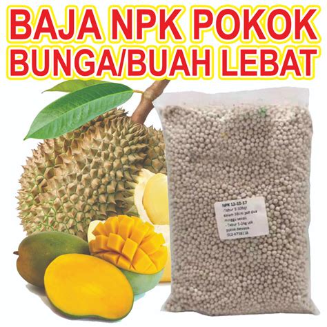 Baja Nitrophoska 12 12 17 2 TE Khas Pokok Berbunga Berbuah Lebat