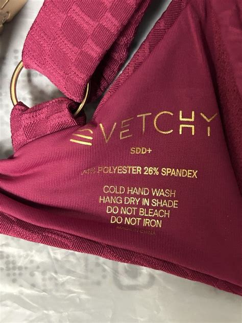 Vetchy Womens LAGUNA BIKINI Top In BURGUNDY Size S DD New EBay