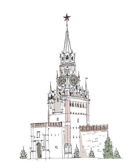 Раскраска Кремль