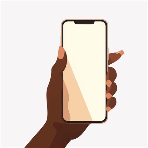 Premium Vector Hand Holding Smartphone Illustration