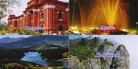 Bangalore Mysore Ooty Kodaikanal Tour Packages