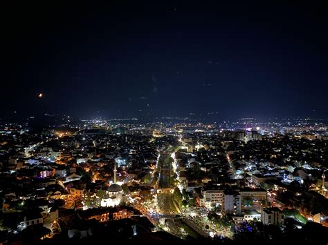 Prizren night view from the castle : r/kosovo