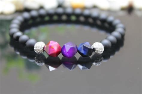 Bisexuality Bisexual Pride Bracelet Bisexual Bracelet Jewelry Etsy