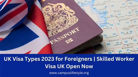 UK Visa Types 2023 for Foreigners | Skilled Worker Visa UK Open Now ...