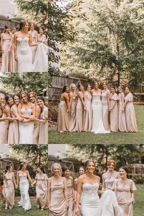 Chic Venue Wedding Woodstock Ga Champagne Bridesmaid Dress