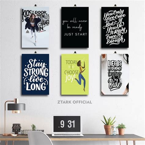 Jual 61 80 POSTER RUANG QUOTES BISNIS KERJA 20X30 HKCHS LU1IT DEKORASI