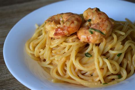 Pasta Con Salsa De Gambas Al Whisky Antojo En Tu Cocina