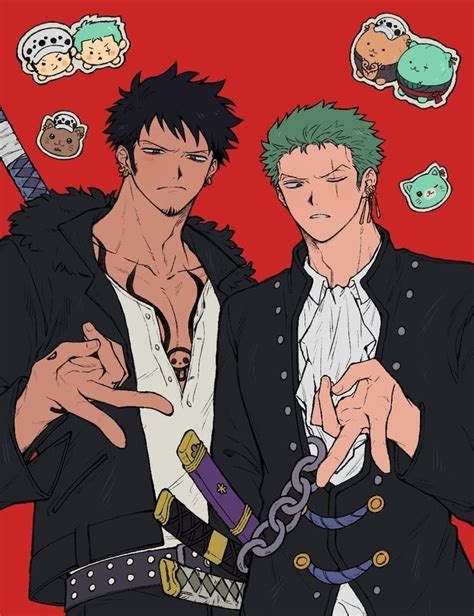 Pin De NomNom Polca Em Law X Zoro Personagens De Anime Desenhos De