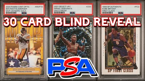 GREAT GRADES IN A 30 CARD PSA BLIND REVEAL YouTube