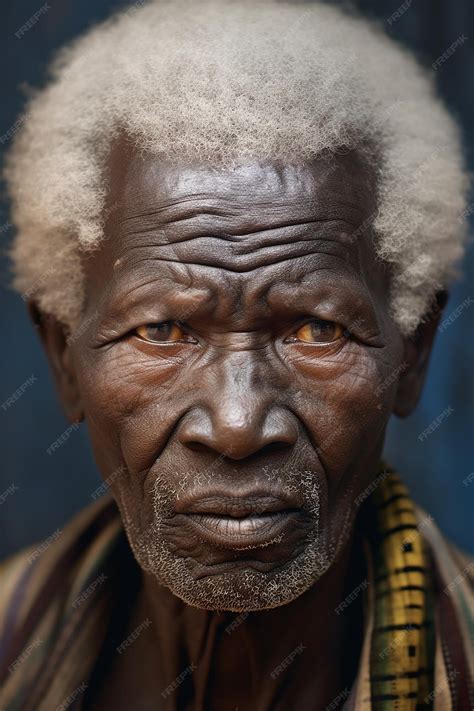 Premium Ai Image General Plan Photograph Of Old African Man