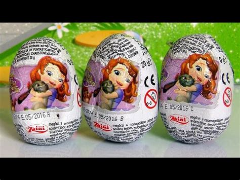 Sofia The First Surprise Eggs Zaini Disney Princess Huevos Sorpresa