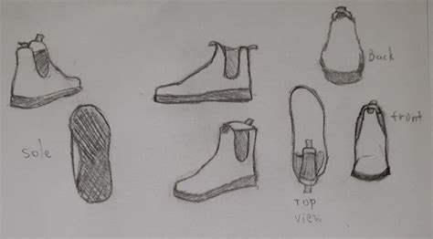 How To Draw Shoes Shoes Sketch Blundstone Drawing