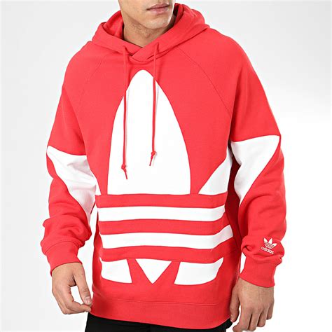 Adidas Originals Sweat Capuche Bg Trefoil Fm9907 Rouge