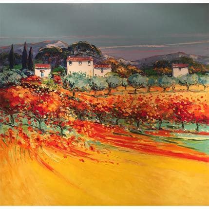 Peinture Automne dans le Luberon par Corbière Liisa Carré d artistes