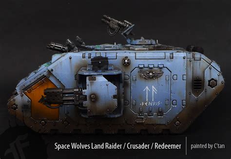 Coolminiornot Space Wolves Land Raider Crusader Redeemer By