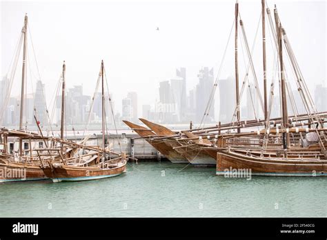Corniche and Skyline, Doha, Qatar Stock Photo - Alamy