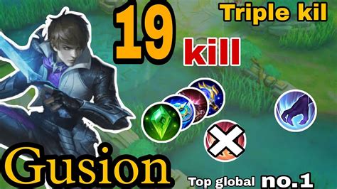 Gusion Triple Kill Top Build Try YouTube