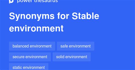 Stable Environment Synonyms 68 Words And Phrases For Stable Environment