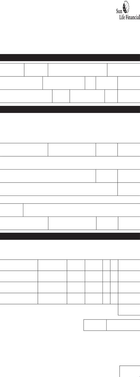 Fill Free Fillable Sun Life Financial Extended Health Care Claim Form