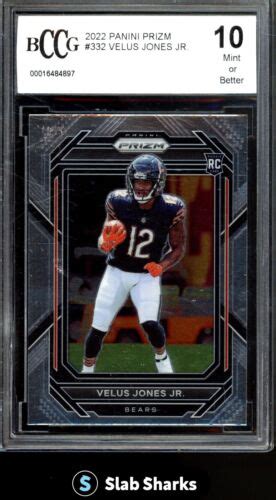 Panini Prizm Velus Jones Jr Rookie Rc Bccg Ebay