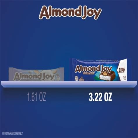 Almond Joy Coconut And Almond Chocolate King Size Candy Bars 3 22 Oz