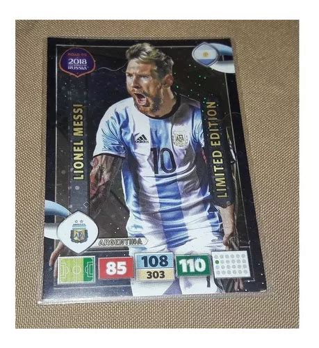 Road To Rusia Lionel Messi Limited Edition Panini Adrenalyn MercadoLibre