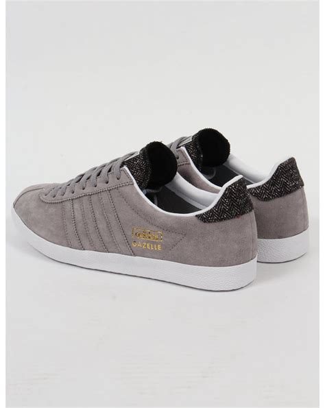 Adidas Gazelle Og Trainers Solid Grey Solid Grey Originals Shoes Mens