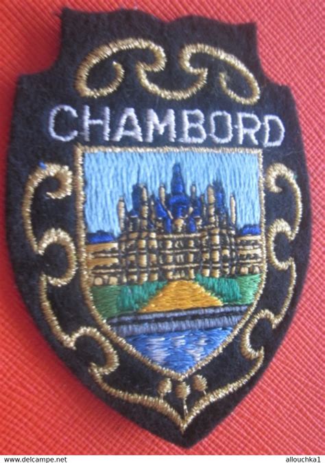 Ecussons tissu Écusson LE CHÂTEAU DE CHAMBORD LOIR CHER Blason