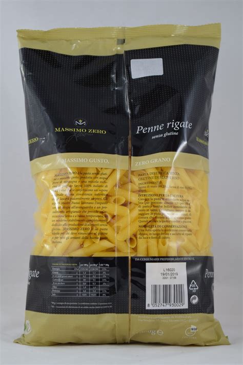 PENNE RIGATE KG 1 MASSIMO ZERO Senza Glutine