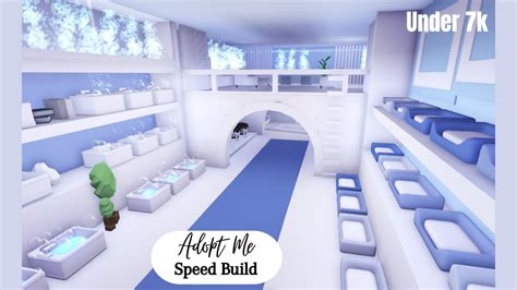 Aesthetic Modern Grind House Adopt Me Speed Build Blue Party House