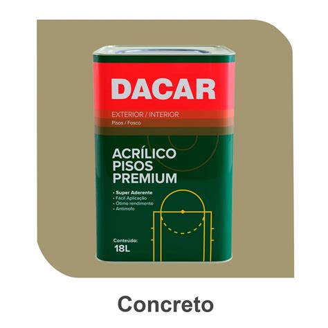 Tinta Ppisos 18l Concreto Dacar Tinta Piso Fosca 18l Concreto Dacar